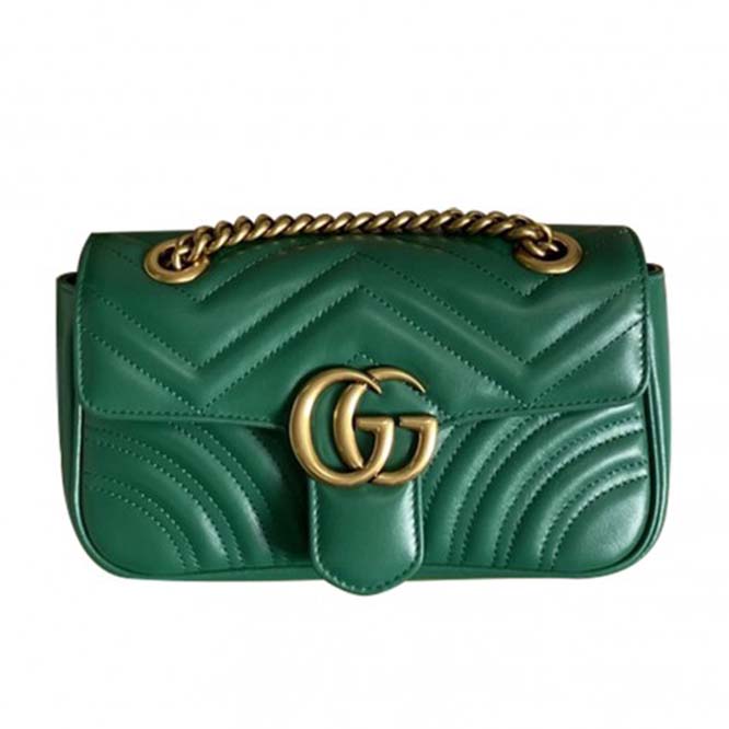 G*u*i marmont matelassÉ mini bag ‎446744 dtdit (23*14*6cm）